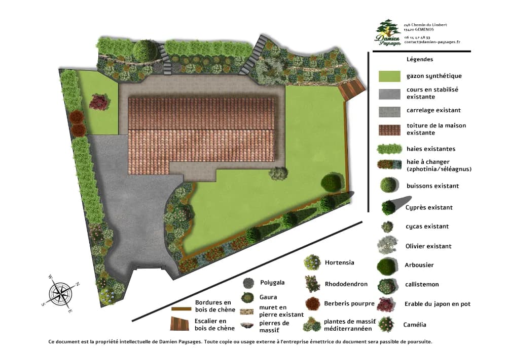 Plan de conception paysagère Garden Solution